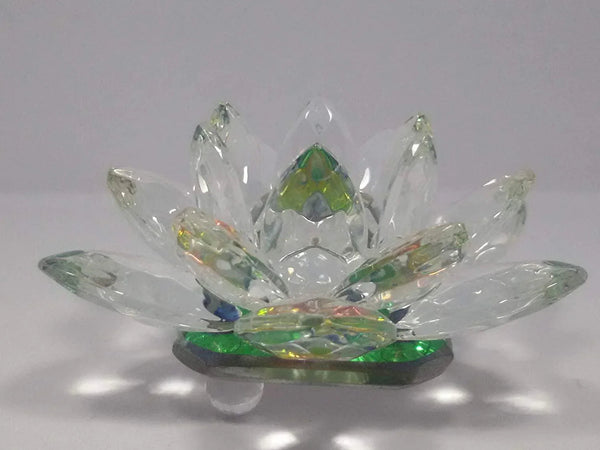 Feng Shui Crystal Lotus Figurine for Harmony & Prosperity | Brahmatells by Brahmatells