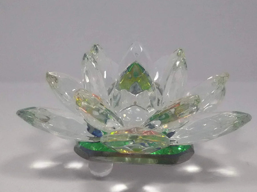 Feng Shui Crystal Lotus Figurine for Harmony & Prosperity | Brahmatells by Brahmatells