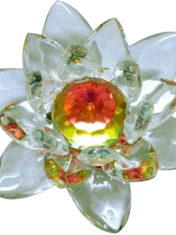 Feng Shui Transparent Crystal Lotus for Harmony & Wealth | Brahmatells by Brahmatells