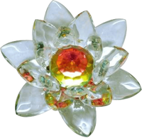 Feng Shui Transparent Crystal Lotus for Harmony & Wealth | Brahmatells by Brahmatells