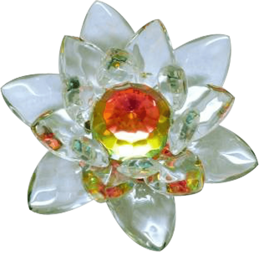 Feng Shui Transparent Crystal Lotus for Harmony & Wealth | Brahmatells by Brahmatells