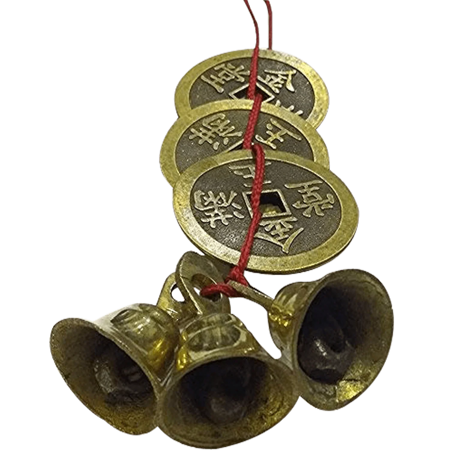 Feng Shui Vastu 3 Bell 3 Coins by Brahmatells