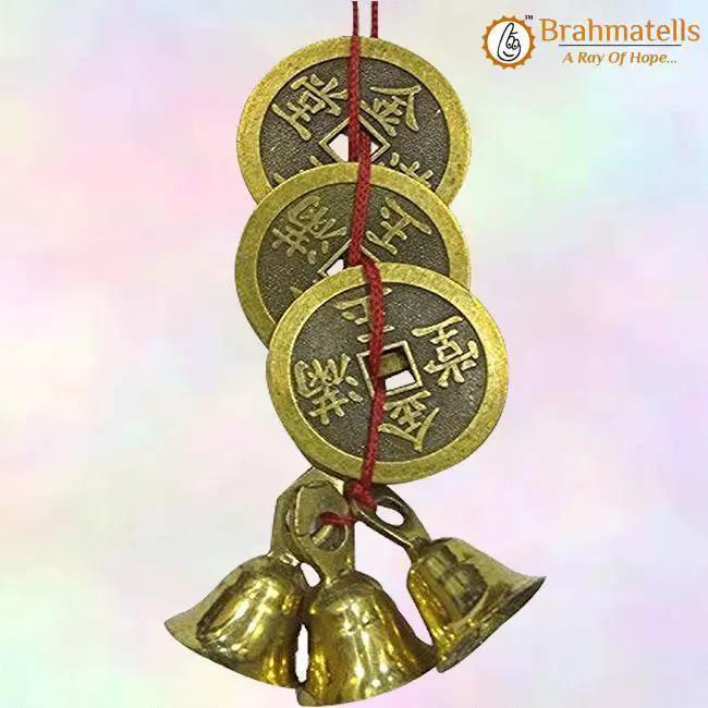 Feng Shui Vastu 3 Bell 3 Coins by Brahmatells
