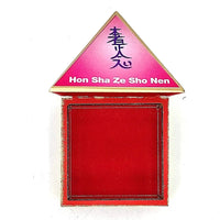 Fengshui Vastu Reiki Symbol Wooden Wish Box Cash Box Pyramid Storing Crystals by Brahmatells