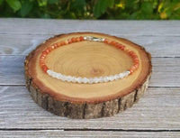 Fire Agate & Moonstone Bracelet for Vitality & Feminine Power | Brahmatells by Brahmatells