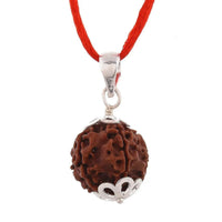 Five Mukhi Rudraksha Silver Pendant - Harness Lord Kaalagni Rudra's Energy | Brahmatells by Brahmatells