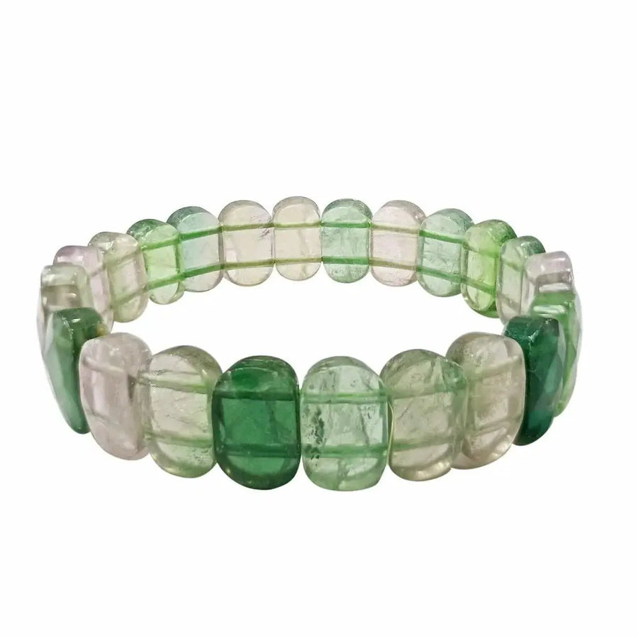 Fluorite Oval Faceted Healing Bracelet | Brahmatells by Brahmatells