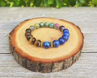 Focus & Willpower Bracelet: Ruby Zoisite & Labradorite - Brahmatells by Brahmatells