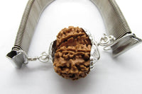 Gauri Shankar Rudraksha Bracelet with Silver Pendant - Harmony & Spiritual Connection | Brahmatells by Brahmatells
