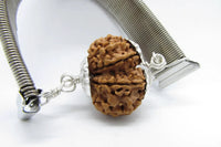 Gauri Shankar Rudraksha Bracelet with Silver Pendant - Harmony & Spiritual Connection | Brahmatells by Brahmatells