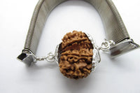 Gauri Shankar Rudraksha Bracelet with Silver Pendant - Harmony & Spiritual Connection | Brahmatells by Brahmatells