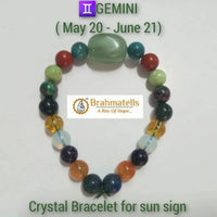 Gemini Zodiac Crystal Bracelet - Intelligence & Adaptability | Brahmatells by Brahmatells