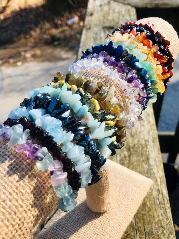Gemstone Chip Bracelets Collection - Embrace Natural Beauty | Brahmatells by Brahmatells