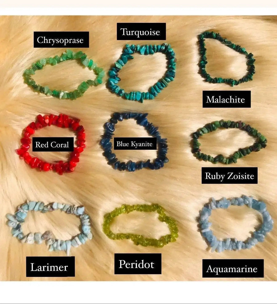 Gemstone Chip Bracelets Collection - Embrace Natural Beauty | Brahmatells by Brahmatells