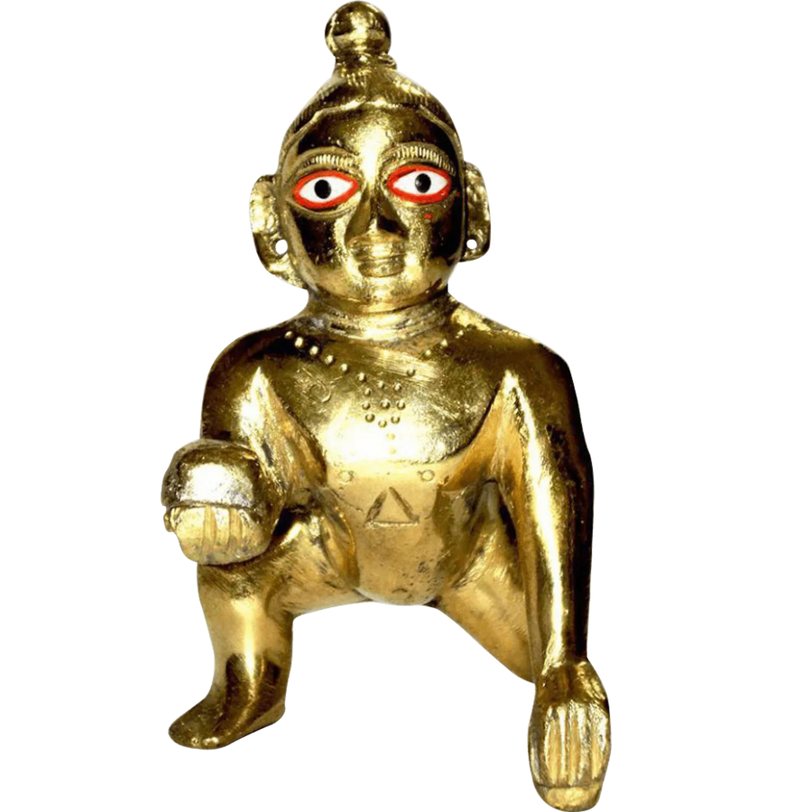 Golden-Laddu-Gopal by Brahmatells