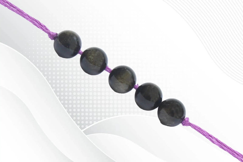 Golden Obsidian Band by Brahmatells