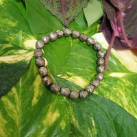 Golden Pyrite Diamond Cut Bracelet - Stretchable for Astrology & Meditation by Brahmatells