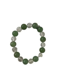 Green Aventurine & Clear Quartz Bracelet for Prosperity & Healing | Brahmatells by Brahmatells