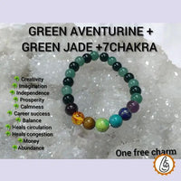 Green Aventurine & Jade Healing Bracelet | Brahmatells by Brahmatells