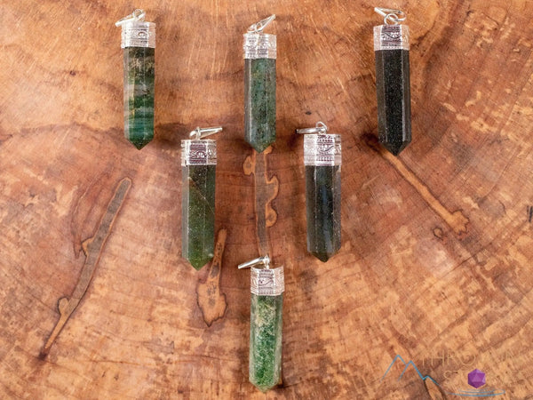 Green AVENTURINE Crystal Pendant - Heart Chakra, Crystal Healing, Anxiety Relief, Gemstone Pendant by brahmatells