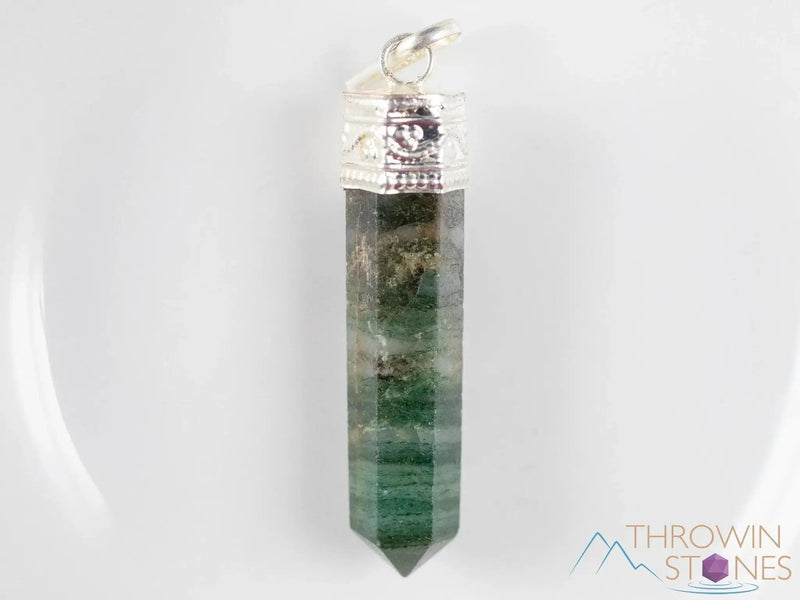 Green AVENTURINE Crystal Pendant - Heart Chakra, Crystal Healing, Anxiety Relief, Gemstone Pendant by brahmatells