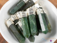 Green AVENTURINE Crystal Pendant - Heart Chakra, Crystal Healing, Anxiety Relief, Gemstone Pendant by brahmatells