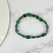 Green Aventurine Diamond Cut Bracelet - 8mm Beads for Reiki Healing by Brahmatells