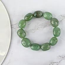 Green Aventurine Diamond Cut Bracelet - 8mm Beads for Reiki Healing by Brahmatells