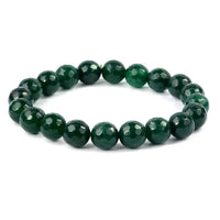 Green Aventurine Diamond Cut Bracelet - 8mm Beads for Reiki Healing by Brahmatells