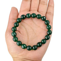 Green Aventurine Diamond Cut Bracelet - 8mm Beads for Reiki Healing by Brahmatells