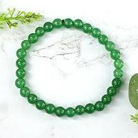 Green Aventurine Diamond Cut Bracelet - 8mm Beads for Reiki Healing by Brahmatells