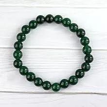 Green Aventurine Diamond Cut Bracelet - 8mm Beads for Reiki Healing by Brahmatells