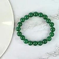 Green Aventurine Diamond Cut Bracelet - 8mm Beads for Reiki Healing by Brahmatells
