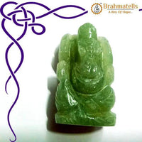 Green Aventurine Ganesha Idol for Prosperity & Obstacle Removal | Brahmatells by Brahmatells