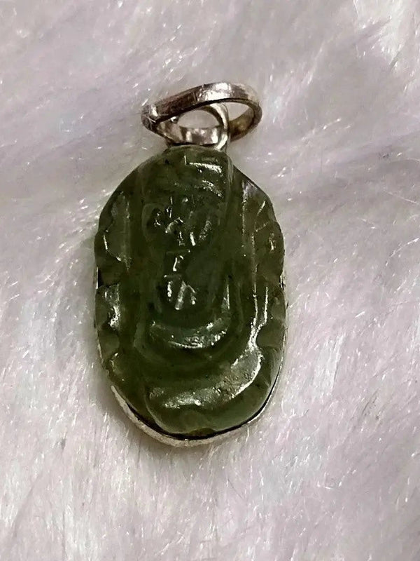 Green Aventurine Ganesha Pendant for Prosperity & Protection | Brahmatells by Brahmatells