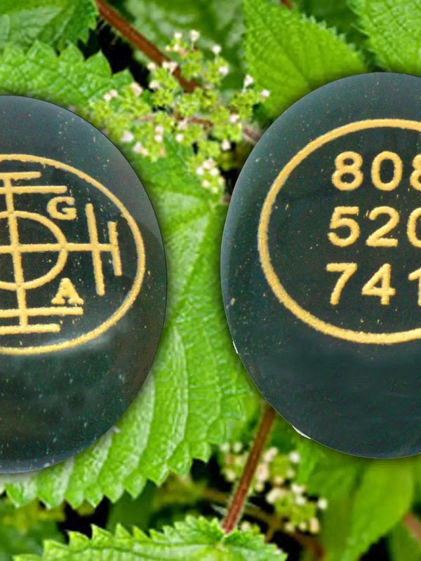 Green Aventurine with Zibu Symbol and Money Code Combo by Brahmatells