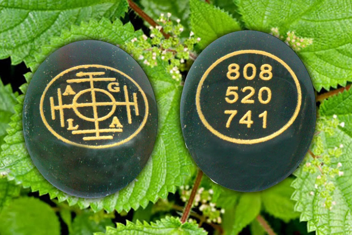 Green Aventurine with Zibu Symbol and Money Code Combo by Brahmatells