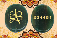 Green Aventurine with Zibu Symbol and Money Code Combo by Brahmatells