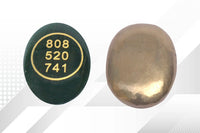 Green Aventurine with Zibu Symbol & Pyrite by Brahmatells