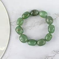 Green Jade Diamond Cut Bracelet - 8mm Beads for Reiki Healing by Brahmatells