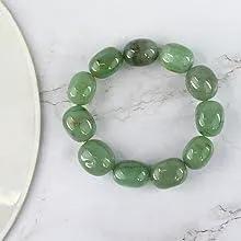 Green Jade Diamond Cut Bracelet - 8mm Beads for Reiki Healing by Brahmatells