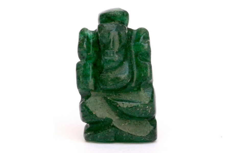 Green Jade Ganesha Idol for Prosperity & Wisdom | Brahmatells by Brahmatells