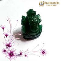Green Jade Ganesha Idol for Prosperity & Wisdom | Brahmatells by Brahmatells