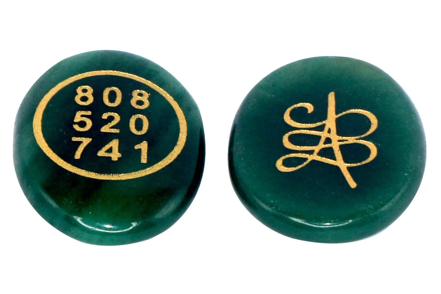 Green Jade Tumble with Zibu Sign by Brahmatells