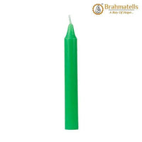 Green Wealth Spell Candles pack of 10 by Brahmatells