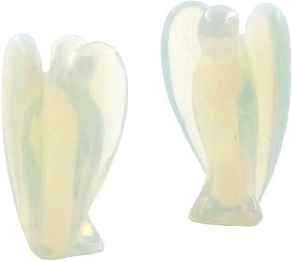 Hand Carved Gemstone Crystal Angel Figurines | Brahmatells by Brahmatells