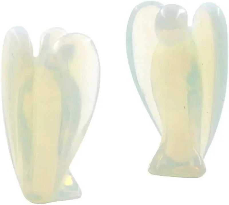 Hand Carved Gemstone Crystal Angel Figurines | Brahmatells by Brahmatells