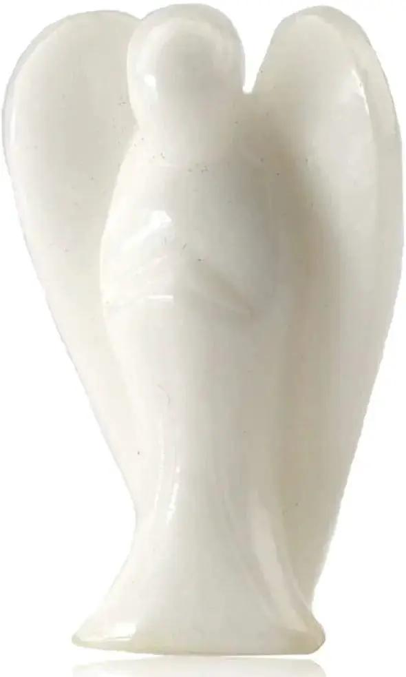 Hand Carved Gemstone Crystal Angel Figurines | Brahmatells by Brahmatells