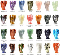 Hand Carved Gemstone Crystal Angel Figurines | Brahmatells by Brahmatells