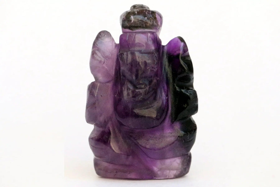 Handcarved Amethyst Ganesha Idol | Spiritual Prosperity | Brahmatells by Brahmatells